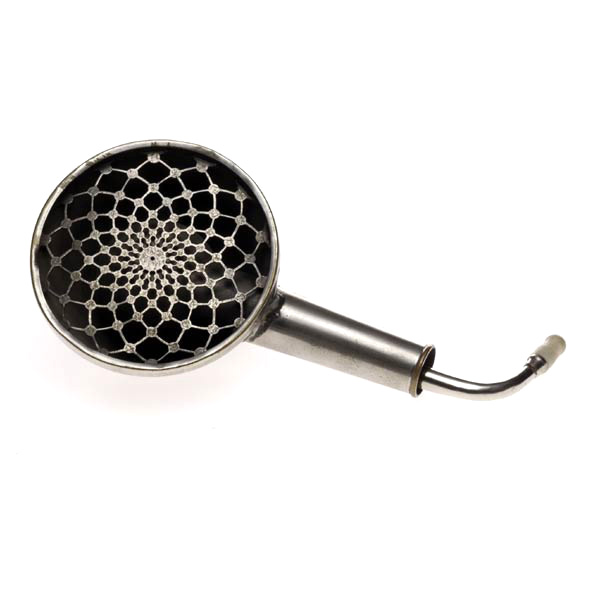 picture shows large dome ear trumpet @ EarTrumpets.co.uk