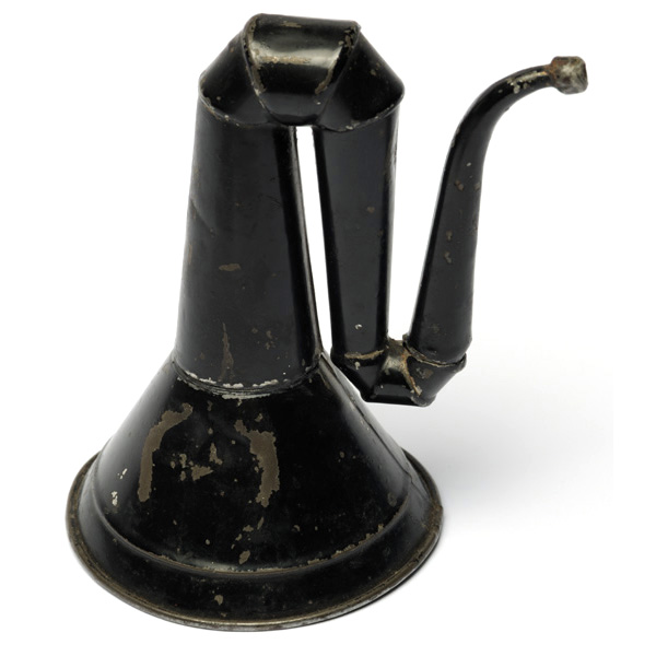 picture shows folded ear trumpet @ EarTrumpets.co.uk