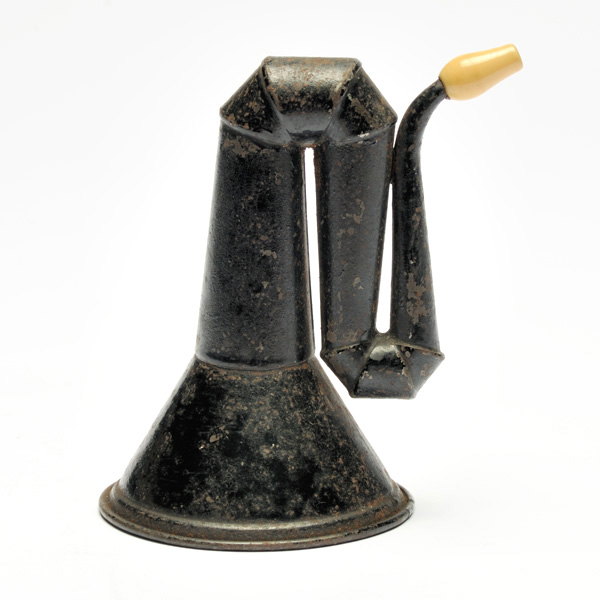 picture shows folded ear trumpet @ EarTrumpets.co.uk