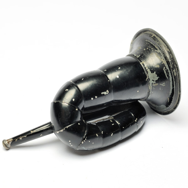 picture shows bugle ear trumpet @ EarTrumpets.co.uk