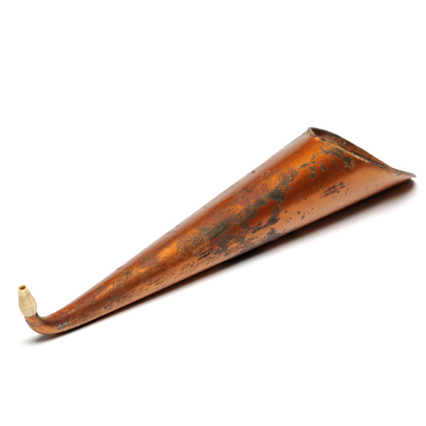 picture shows one piece ear trumpet @ EarTrumpets.co.uk