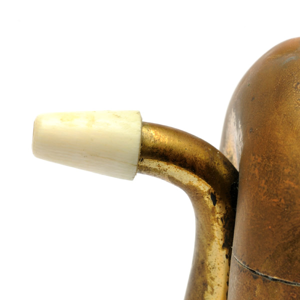 picture shows folded ear trumpet @ EarTrumpets.co.uk