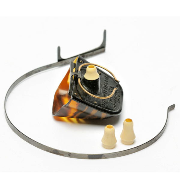 picture shows auricle ear trumpet @ EarTrumpets.co.uk