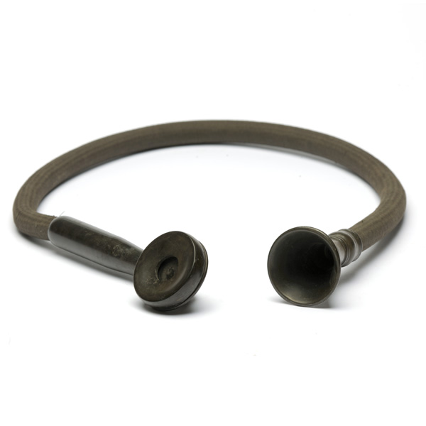 picture shows con tube ear trumpet @ EarTrumpets.co.uk