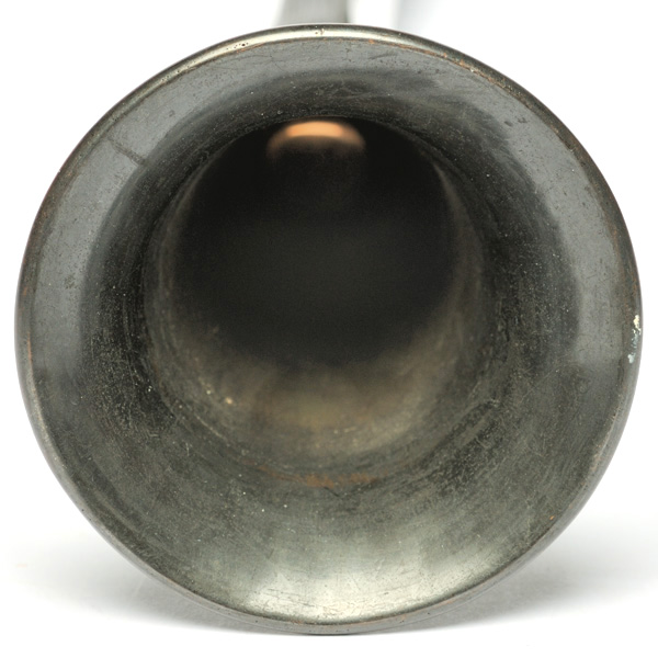 picture shows diaphragm ear trumpet @ EarTrumpets.co.uk