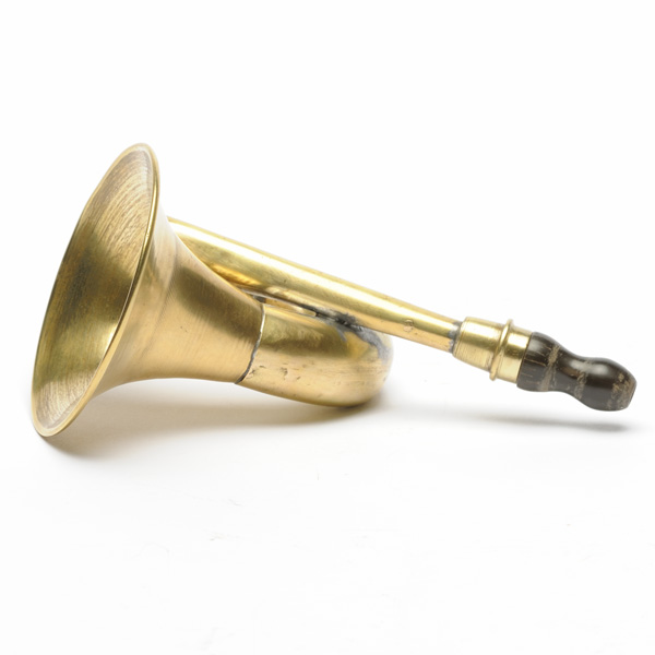 picture shows bugle ear trumpet @ EarTrumpets.co.uk